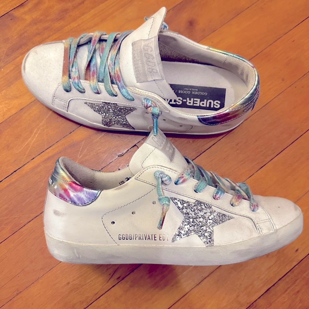 Golden Goose Private Edit Superstar Sneakers size 7.5